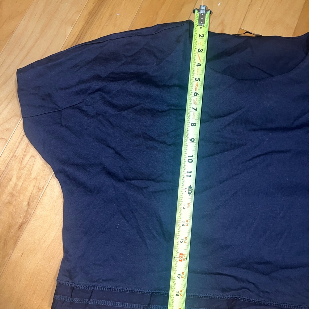 Navy Blue Zara cinched Top - Picture 6 of 7